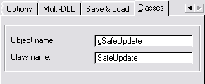 Global Classes tab