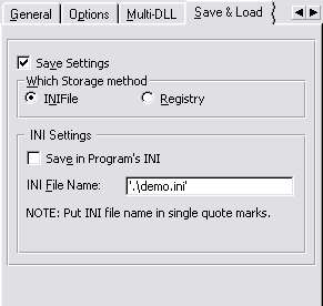 Global Save Load INI