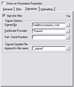 Signature TabSafeUpload