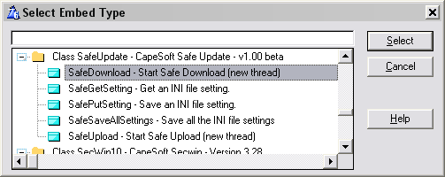 Select Embed Download
