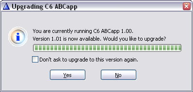 Asking to download the Update File