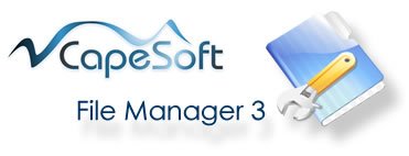 File Manager 3 header hyperlinked to CapeSoft home page