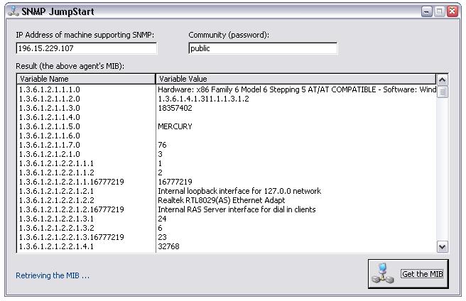 SNMP jump start