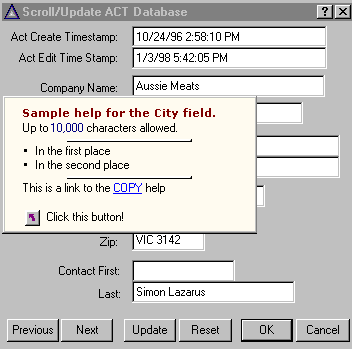 Ezhelp example